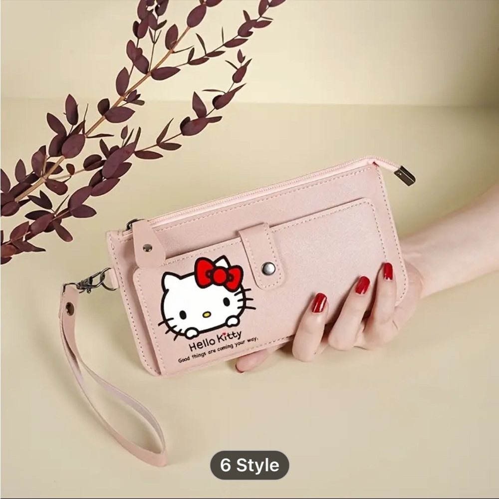 Hello Kitty Pink Wristlet Clutch - Picture 7 of 12